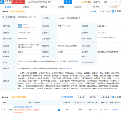 龍大美食布局上游 新設(shè)供應(yīng)鏈管理公司劍指薯類銷售業(yè)務(wù)